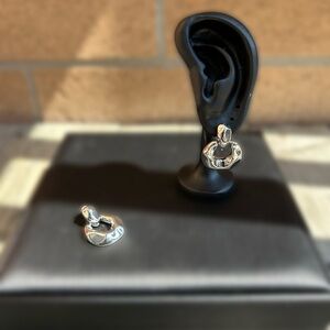 Chic Silver Hoop Earrings